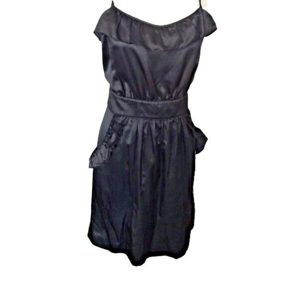 Marc by Marc Jacobs Pre-Loved Size 10 Strappy Little Black Dress in Cotton/Silk - Picture 2 of 10